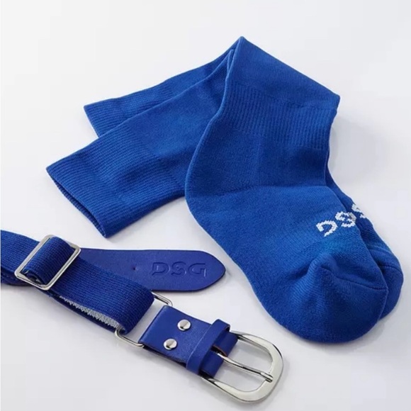 Baseball Socks and Belt Combo Royal Blue Youth Medium - Picture 3 of 3
